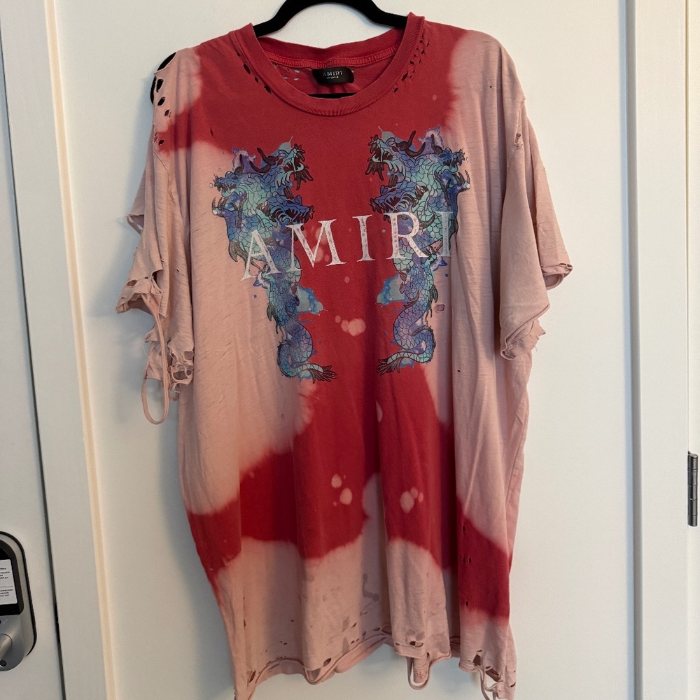 Amiri distressed graphic tee shirt